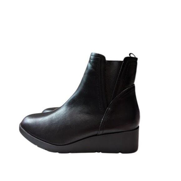 Taryn Rose Womens Saygee Black Wedge Heel Comfort Ankle Bootie Size 10 NWT NWOB - Picture 5 of 11